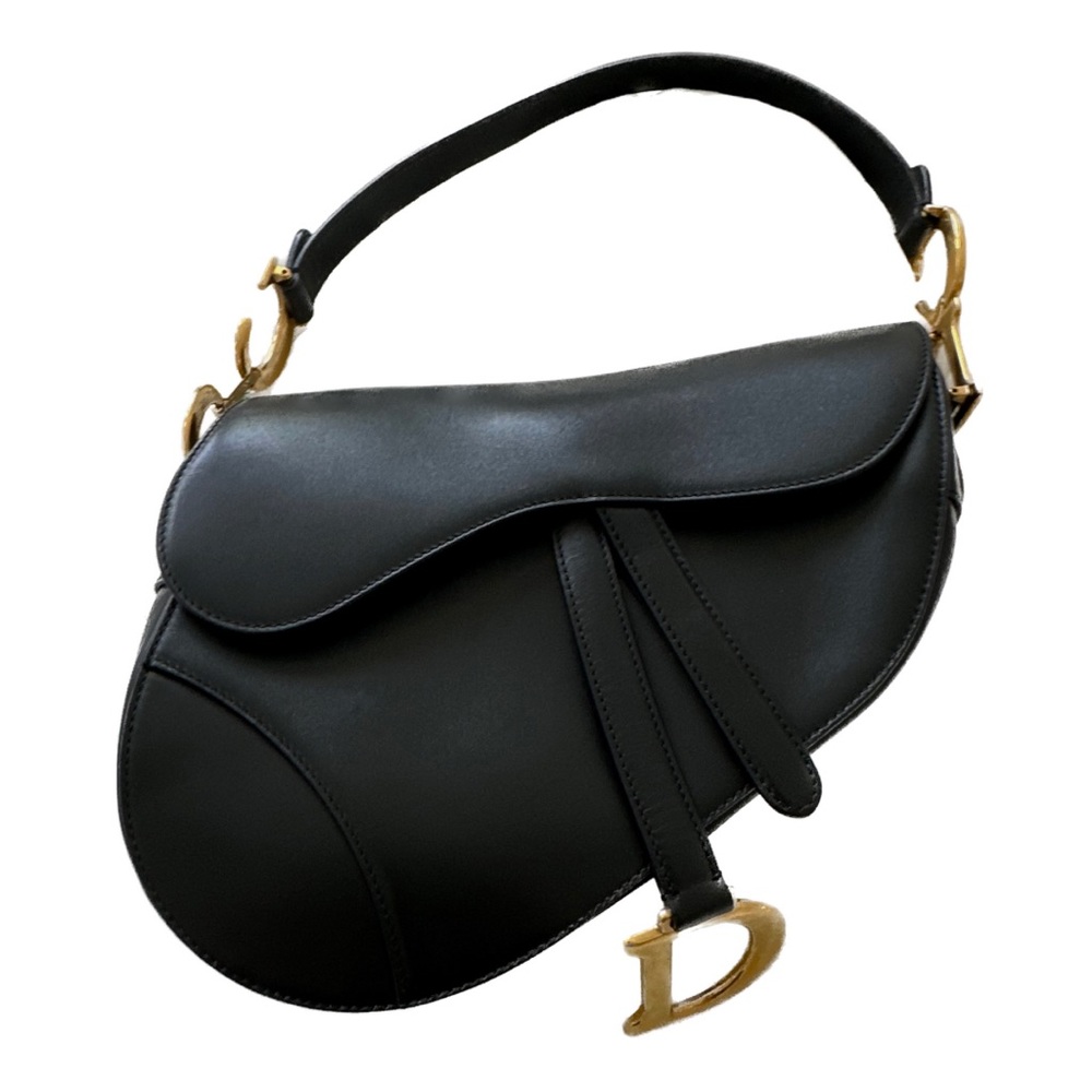 Dior Saddle Bag in Black Smooth Calfskin
